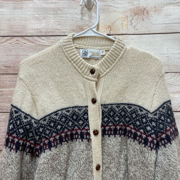 VINTAGE WINONA KNITS CARDIGAN SWEATER IN WOOL - Picture 2 of 5